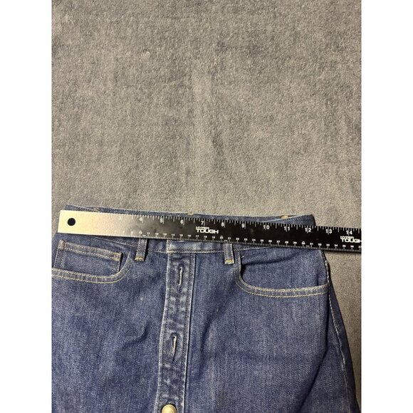 A.P.C. APC Raw Indigo Japanese Denim Standard Skirt Sz 34 READ - Picture 8 of 9